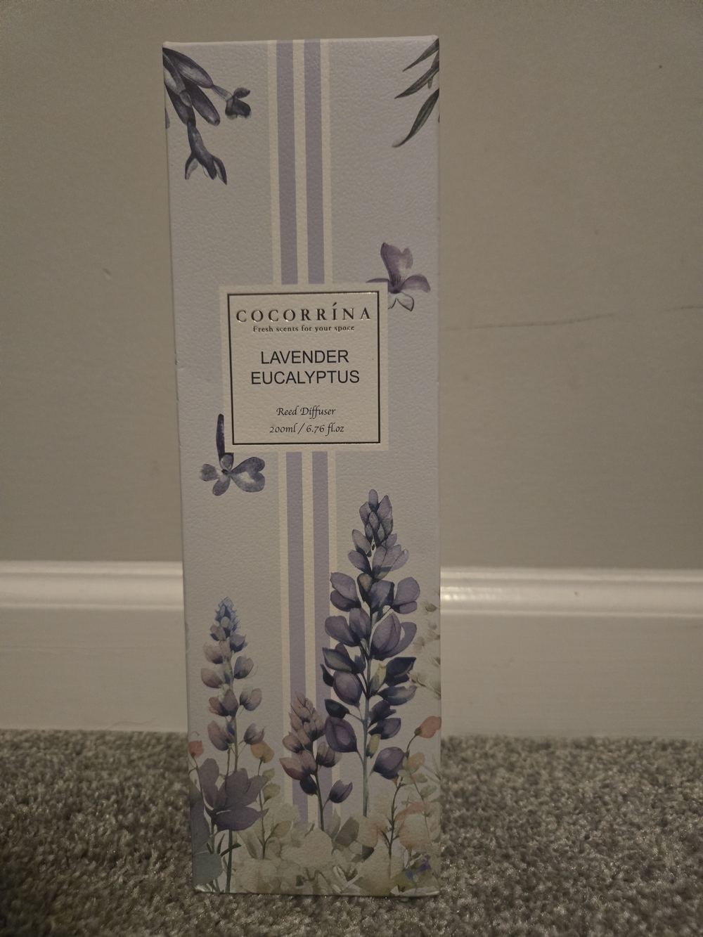 Lavender Eucalyptus Reed Diffuser — Soft Purple